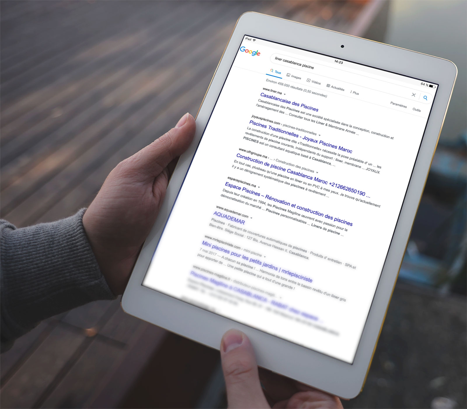 Référencement naturel sur Google pour Casablancaise des Piscines image 0